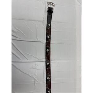 Justin Boots Brown Belt with Buckle Size 32